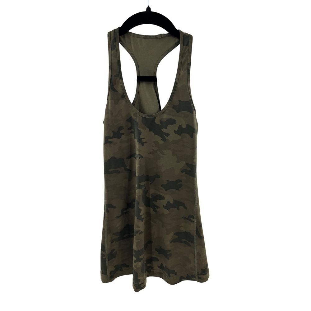 Lululemon Cool Racerback Tank Top Savansa Camo Dark Olive Multi Yoga  Size 2/4